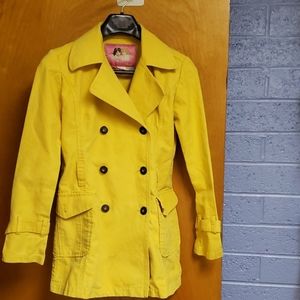 Girls Button Down Yellow Jacket